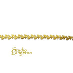 Natural Brass Gallery wire, Brass wire, Gallery pattern, Gallery ribbon, Wire, Jewelry making, Brass findings, Setting - 4 inch (10 cm)