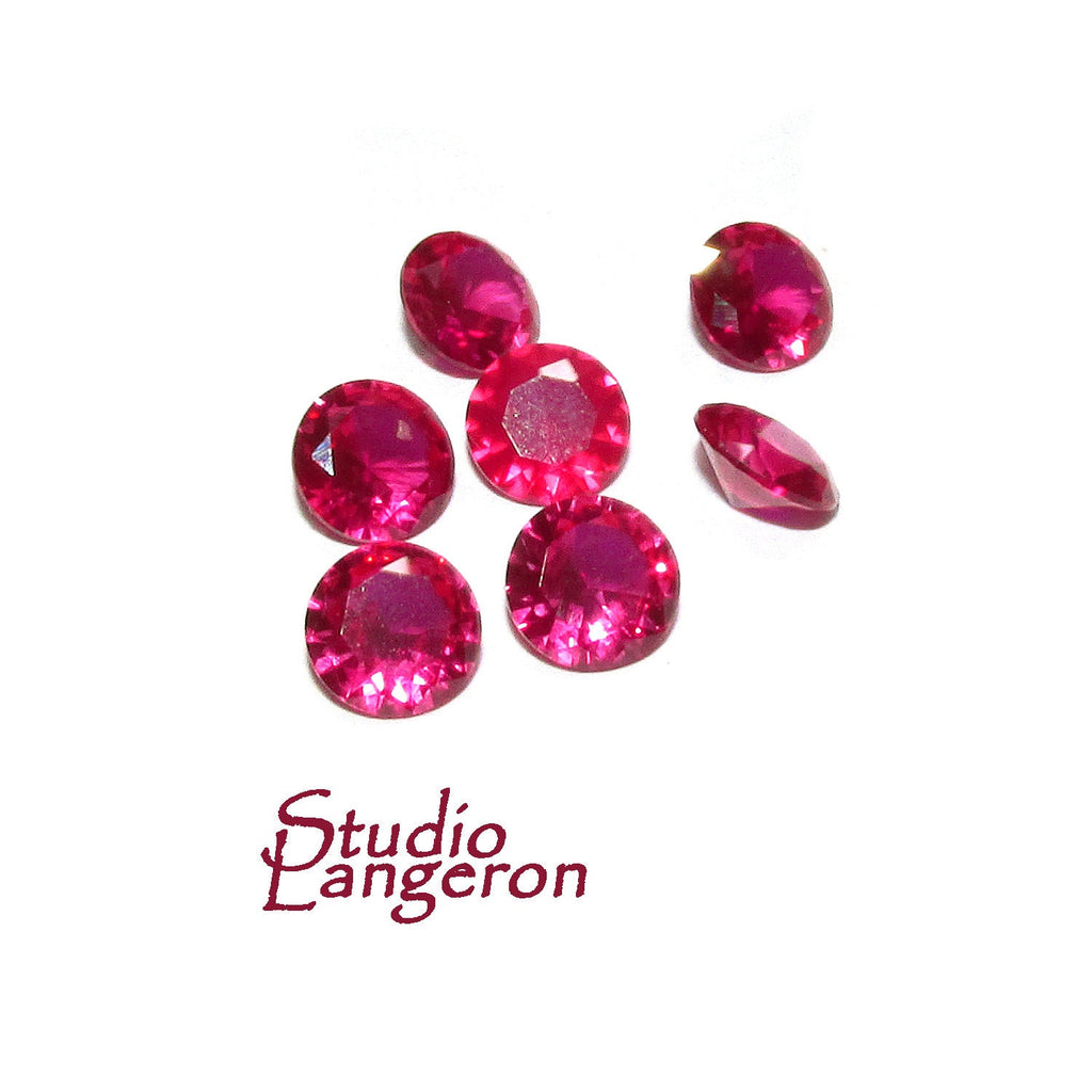 Natural Certified Red Ruby Round size 6x6x4 mm, Ruby Gemstone, Natural gemstone, Jewelry making, Natural ruby - 1 piece
