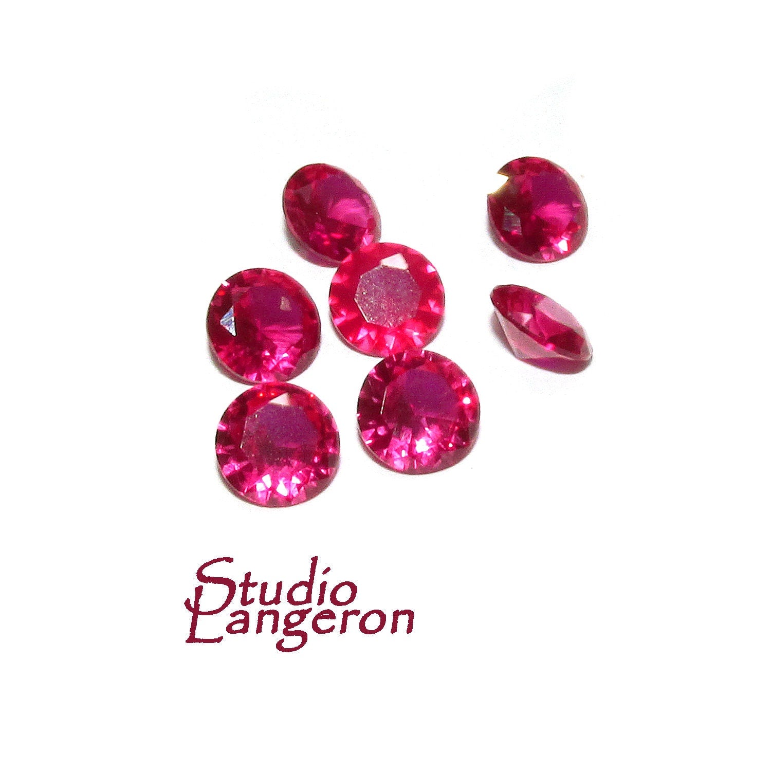 Natural Certified Red Ruby Round size 6x6x4 mm, Ruby Gemstone, Natural gemstone, Jewelry making, Natural ruby - 1 piece