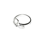 925 sterling silver open blank ring with bezel cup 6 mm, silver ring, base ring, Jewelry making, ring mounting, sterling silver - 1 piece