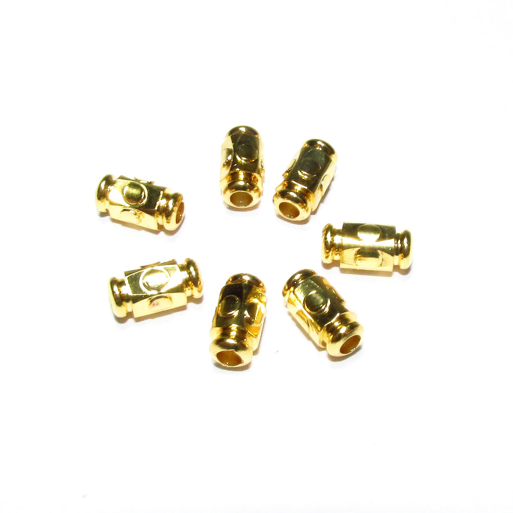 14K yellow gold filled oval Tube Spacer Beads size 4x8mm, Oval Beads, Gold filled beads, Jewelry making, Tube Spacer Beads - 1 piece
