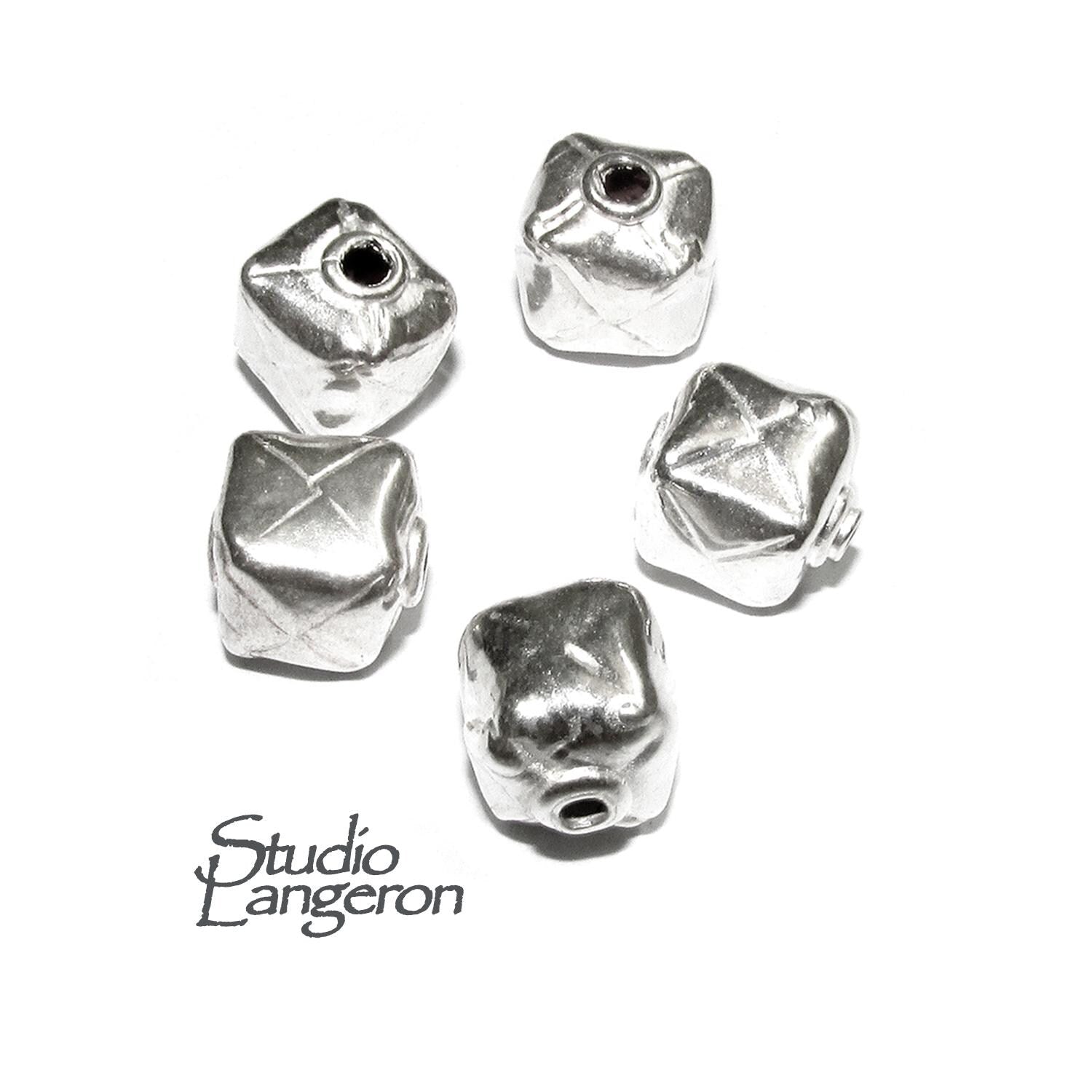 925 sterling silver handmade beads BS80, Jewelry making, silver beads, beads, handmade beads, decorative beads, Original beads - 1 piece