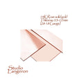 14K Solid Rose gold sheets Thickness from 0.2 to 1.0 mm size 70x2.5, 70x5.0 mm, Jewelry making, 14K solid Gold, Rose gold Sheets - 1 piece