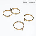 14K Yellow gold filled blank ring with loop size 4, 5, 6, 7, 8, base ring, Gold filled, ring, ring with loop, 14K gold filled - 1 piece