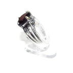 Statement Garnet ring 925 sterling silver size 7, Handmade ring, single copy, sterling silver, Garnet ring,  silver ring, red gemstone