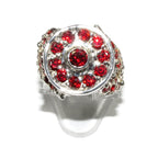 Statement garnet ring 925 sterling silver size 8, Handmade ring, single copy, 925 Silver ring, garnet , silver ring, gemstone, garnet ring