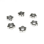 925 Sterling silver Flower flat beads size 7.4x2.4 mm, Flat beads, Beads for bracelets, 925 Silver beads, Jewelry making, Beads - 1 piece