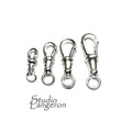 925 Sterling Silver Albert Clasps size 13, 17, 21, 23, 25, 29 mm, Sterling silver clasps, Albert clasps, Jewelry making - 1 piece