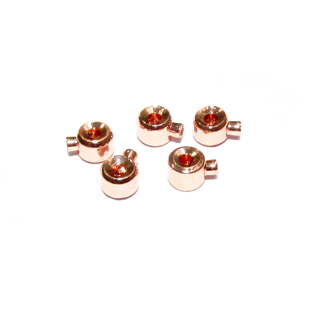 14K Rose Gold filled Crimp Bead one-touch size 3.2x2.5mm, One-touch crimp beads, Jewelry making, Gold filled, Gold filled beads - 1 piece