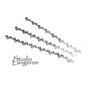 999 Fine silver Casted Bezel wire size 6.0x0.4 cm (2.6 inch), Gallery wire, Setting silver, Gallery pattern, Jewelry making, Wire - 1 piece