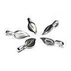 925 Sterling silver large Glue-on Flat Pad Pendant Bails, sterling silver Bail, Bail finding, Glue-on bail, Jewelry making - 1 piece