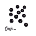 4 mm Natural Black onyx round Cabochon, Black onyx Gemstone, Natural gemstone, Round cabochon, Jewelry making, Black onyx - 1 piece