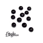 4 mm Natural Black onyx round Cabochon, Black onyx Gemstone, Natural gemstone, Round cabochon, Jewelry making, Black onyx - 1 piece