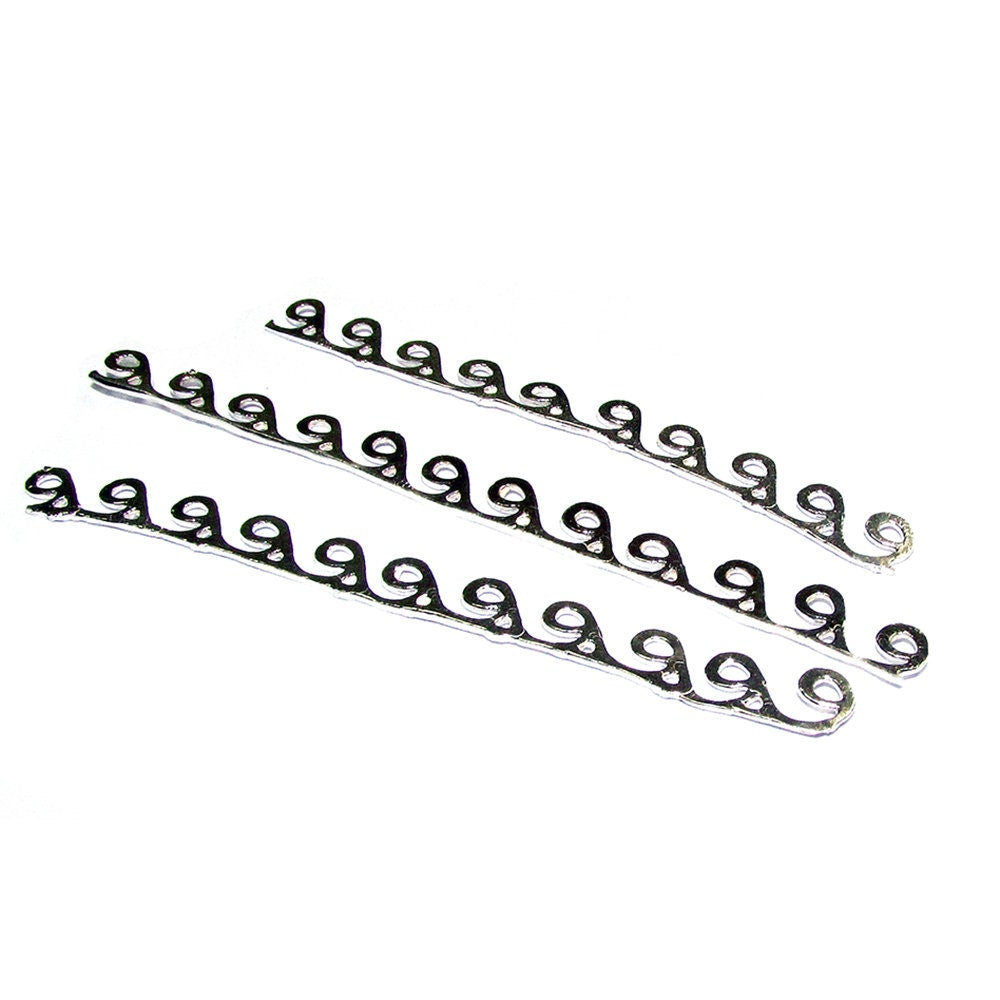 999 Fine silver Casted Bezel wire size 6.5x0.5 cm (2.4 inch), Gallery wire, Setting silver, Gallery pattern, Jewelry making - 1 piece