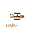 14K Rose gold filled Small Magnetic Clasps size 4.5x4.4 mm, Magnetic clasps, Jewelry making, Clasp findings, Gold filled clasp - 1 piece