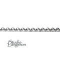 1.5mm Sterling Silver Rolo Cable Chain: Shiny Jewelry Making Chain (1 Ft/30cm)