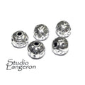 925 sterling silver handmade beads BB77, handmade silver beads, silver beads, Jewelry making, decorative beads, Original beads - 1 piece