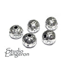 925 sterling silver handmade beads BB77, handmade silver beads, silver beads, Jewelry making, decorative beads, Original beads - 1 piece