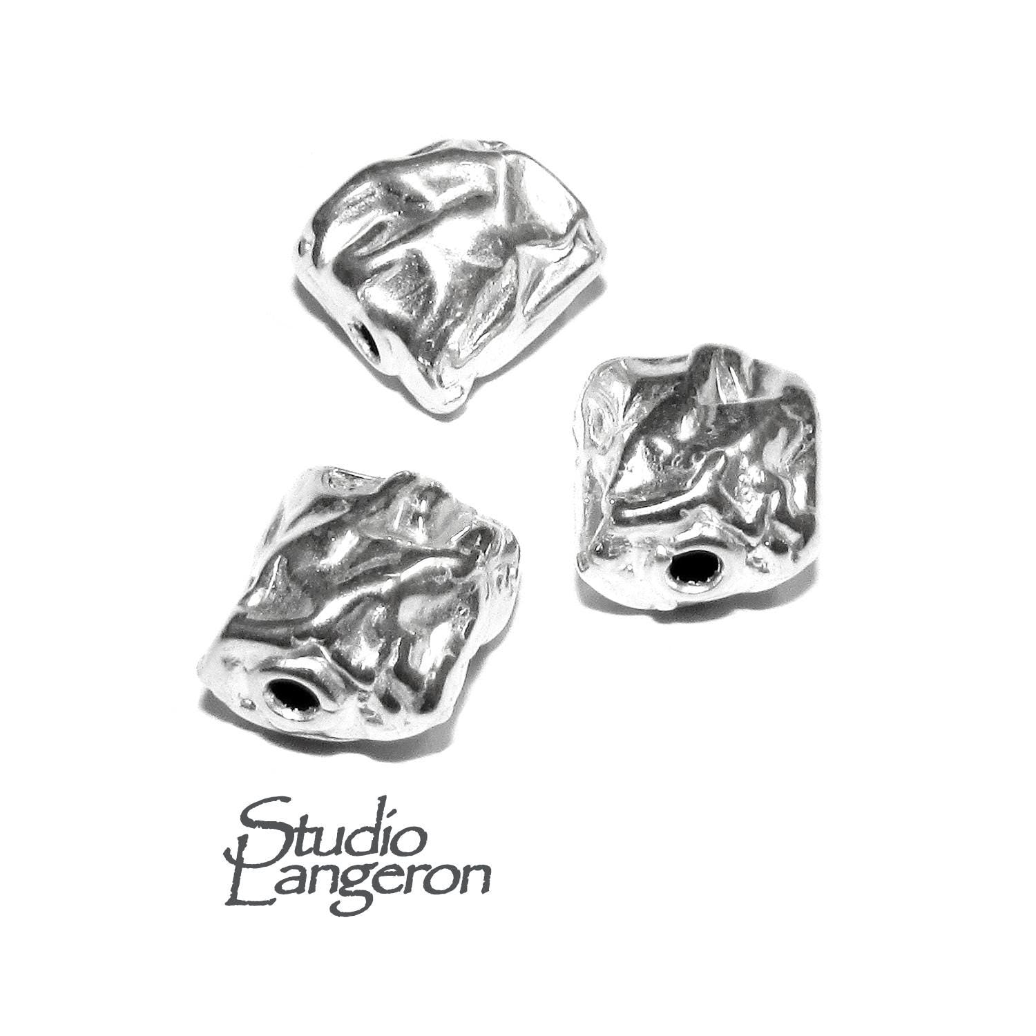 925 sterling silver handmade beads BP221, silver beads, Jewelry making, handmade beads, decorative beads, Original beads - 1 piece