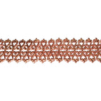 Natural Copper Bezel wire, Gallery wire, Gallery ribbon, Gallery pattern, Copper, Jewelry making, Setting, Copper wire - 4 inch (10 cm)