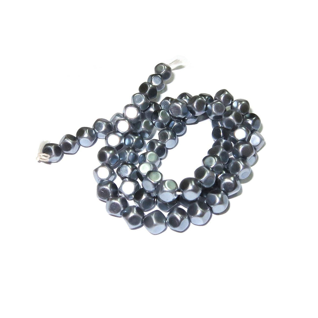 Natural Shell Pearl round Beads, 6 mm 33 cm (13 inch) Strand