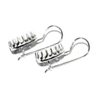 10x12 mm size 925 sterling silver blank earrings with bezel cup, Jewelry making, Setting, bezel cup, base earrings - 1 pair (2 pieces)