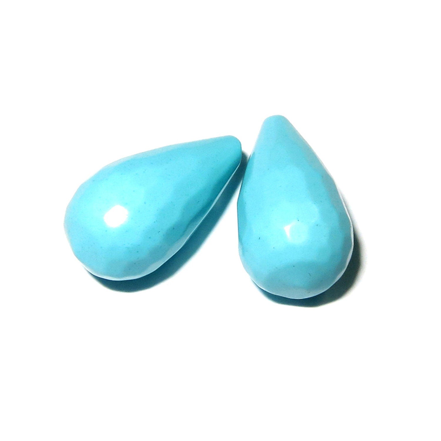 Natural Agate Teardrop faceted half drilled Beads size 18x10 mm, Natural agate, Half Drilled Beads, Gemstones, Jewelry making - 1 piece