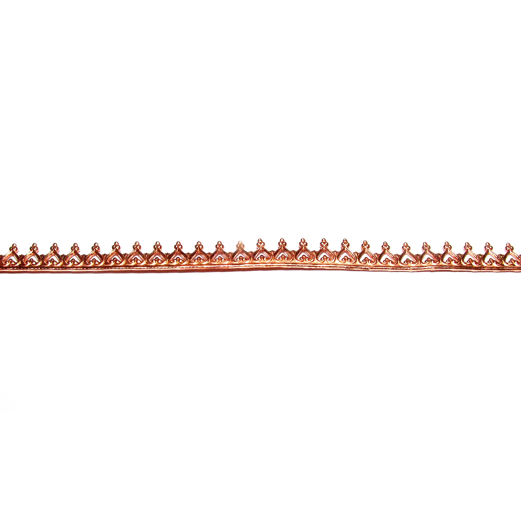 Natural Copper Gallery wire, Copper wire, Gallery pattern, Gallery ribbon, Wire, Setting, Jewelry making, Copper findings - 4 inch (10 cm)