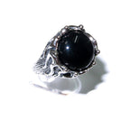 Black onyx ring 925 sterling silver size 8 1/2, Handmade ring, single copy, 925 sterling silver, Black onyx, silver ring, gemstone - 1 piece