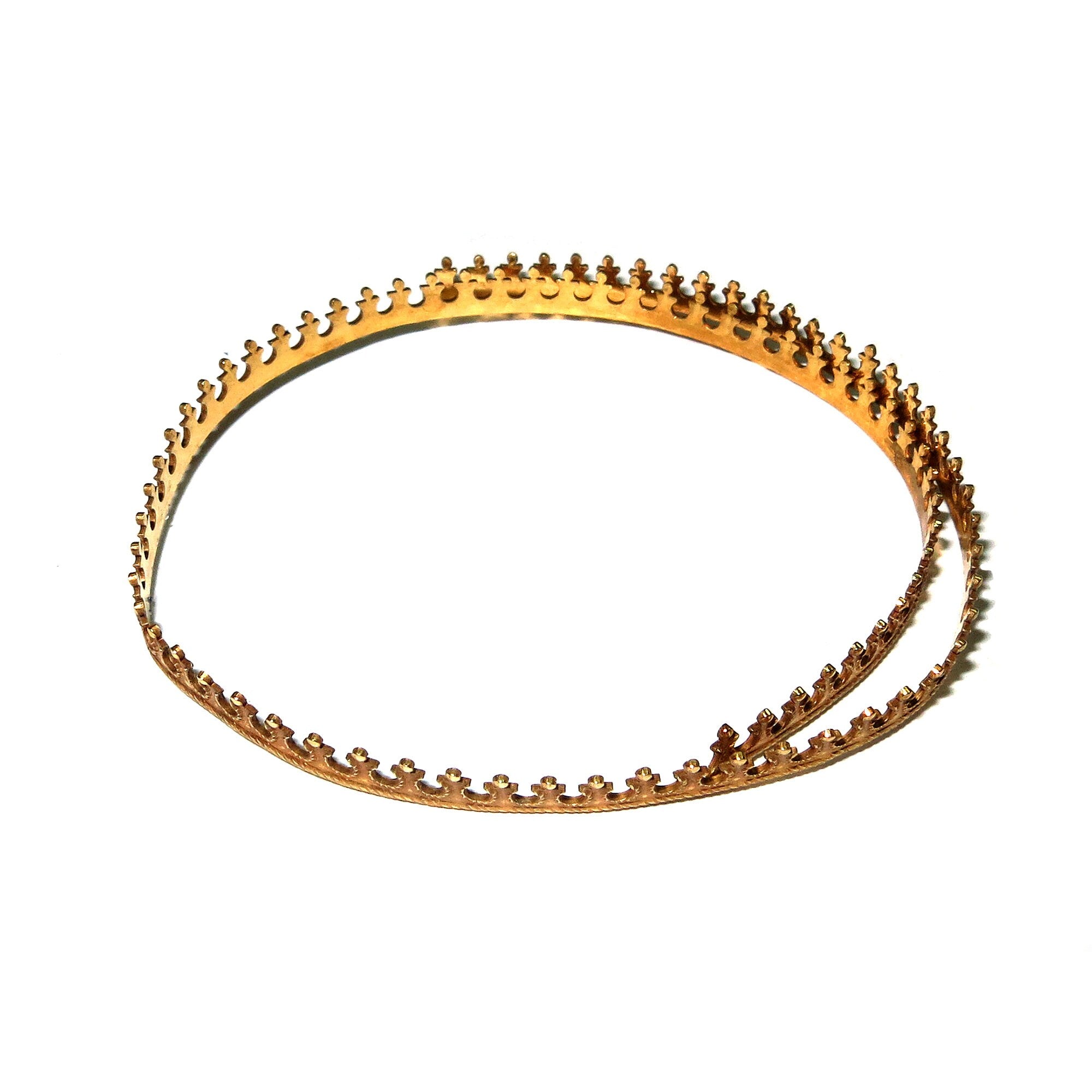 Natural Brass Gallery wire, Brass wire, Gallery pattern, Gallery ribbon, Wire, Jewelry making, Brass findings, Setting - 4 inch (10 cm)
