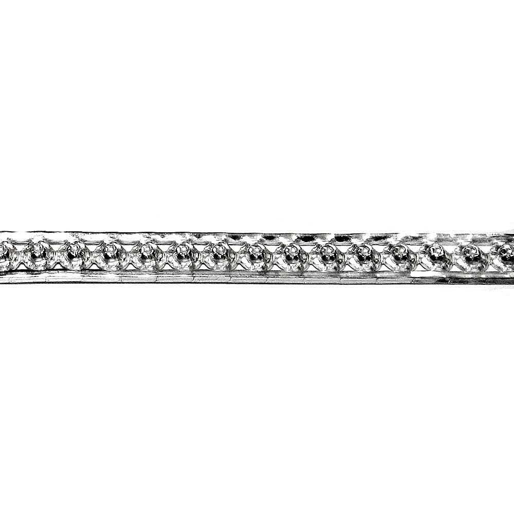 935 Argentium Silver Bezel wire, Gallery wire, Gallery ribbon, Gallery pattern, Argentium silver, Jewelry making, Wire - 4 inch (10 cm)