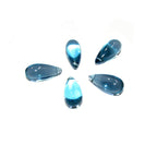 Natural Teal aquamarine Smooth Teardrop Beads size 15x7 mm, Teal aquamarine Gemstone, Jewelry making, Natural Teardrop beads - 1 piece