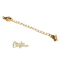 14K Gold Filled Extension Chain size 5.0cm, oval chain 5.0x3.0mm, lobster clasp 10mm, butterfly 6.0mm - 1 piece