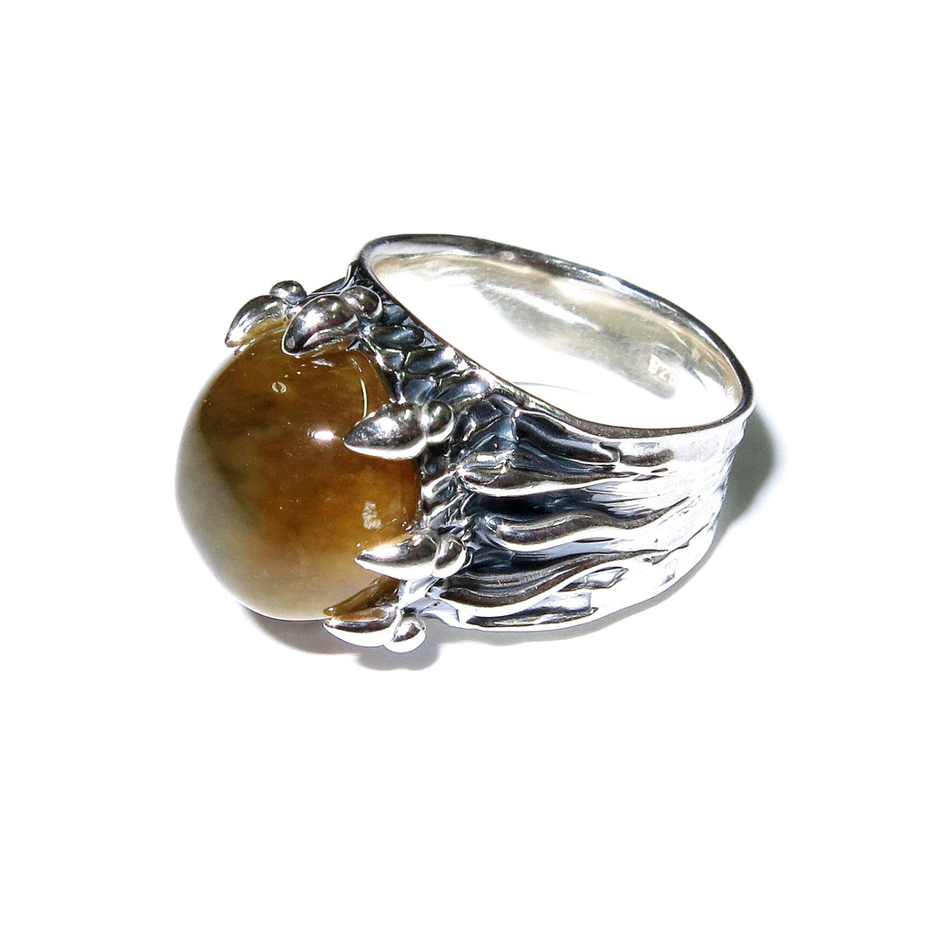 Natural Jade ring 925 sterling silver size 6 1/2, handmade ring, single copy, Natural Jade, silver ring, Jade gemstone, Statement ring