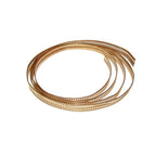 14K Yellow Gold filled Gallery wire, Bezel wire, Gallery ribbon, Gallery pattern, Jewelry making, Gold Filled Setting - 4 inch (10 cm)