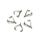 925 Sterling silver Pinch Pendant Bail with ring size 11 mm, sterling silver Bail, Bail, Jewelry making, Silver, bail for pendant - 1 piece