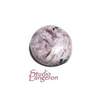 SALE!  Natural Charoite, cabochon, size 15x17x5.3mm, Natural Charoite, Natural Gemstone, Jewelry making - 1 piece