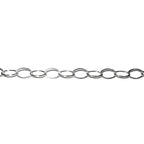 5.0 mm 925 Sterling Silver oval cable chain, silver chain, 925 silver chain, silver chain oval, Jewelry making, Oval chain - 1 Ft (30 cm)