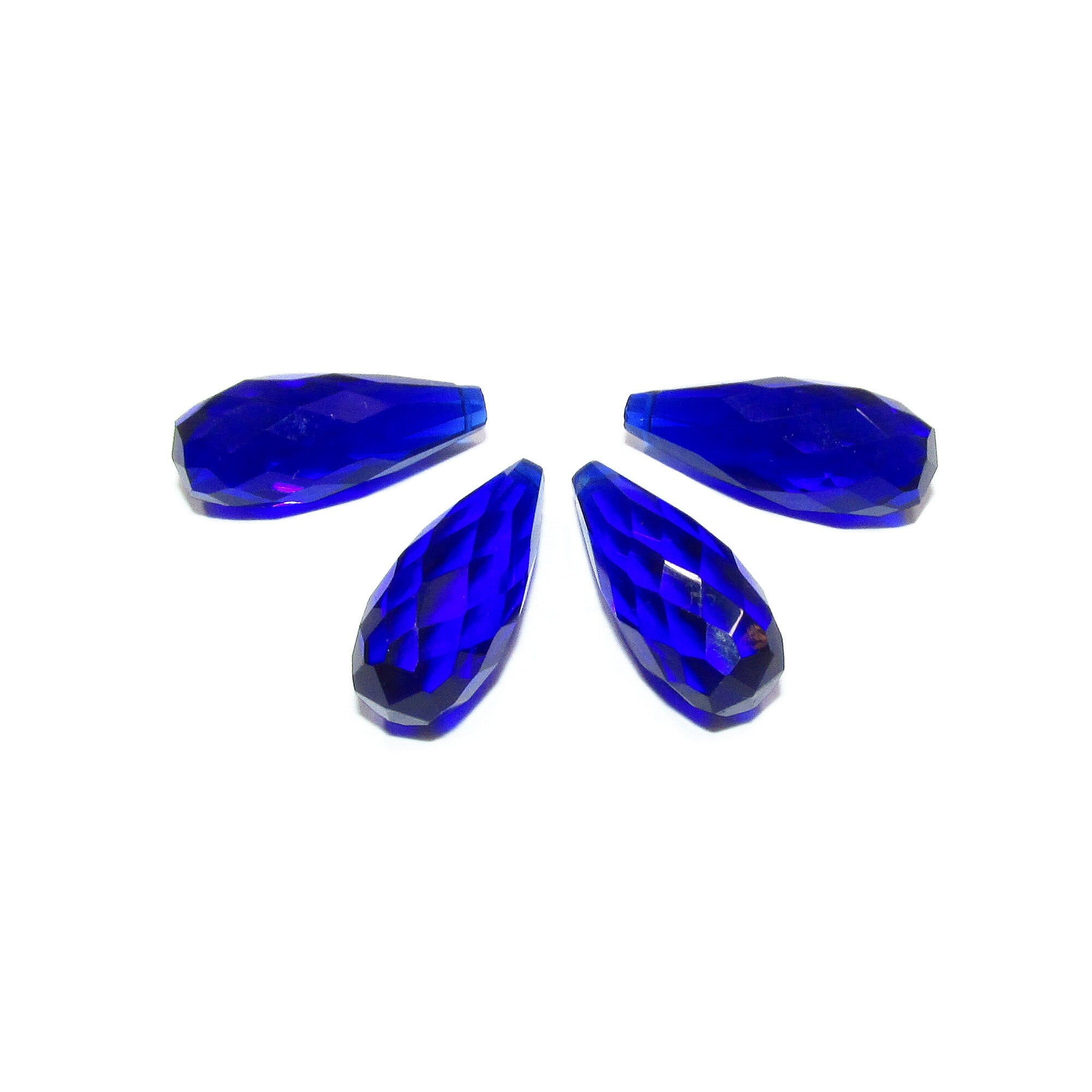 Natural Tanzanite Teardrop faceted Beads size 20x8 mm, Tanzanite Gemstone, Jewelry making, Natural Gemstone Teardrop beads - 1 piece