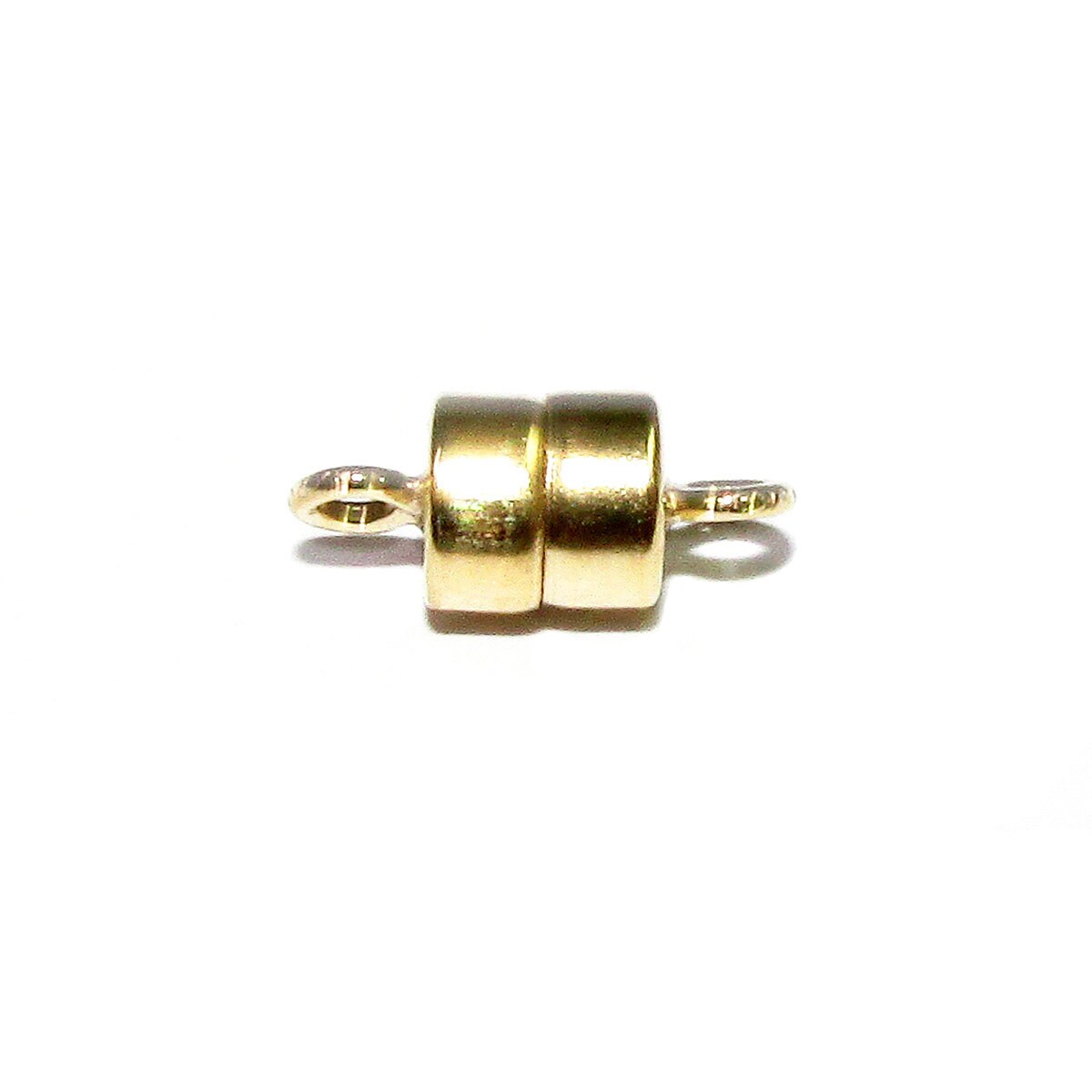 14K Yellow solid gold Small Magnetic Clasps size 4.5x4.3 mm, Magnetic clasps, Jewelry making, Clasp findings, Solid gold clasp - 1 piece