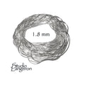 925 Sterling Silver snake beading chain thickness 1.8 mm, beading snake chains, Jewelry making, silver chains, beading chains - 1 Ft (30 cm)