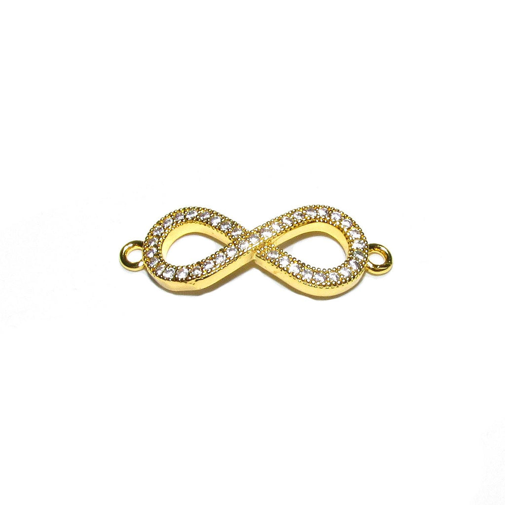 14K Gold filled large connector infinity size 25x9mm, gold filled link component, Jewelry making, Gold filled, Jewelry infinity - 1 piece