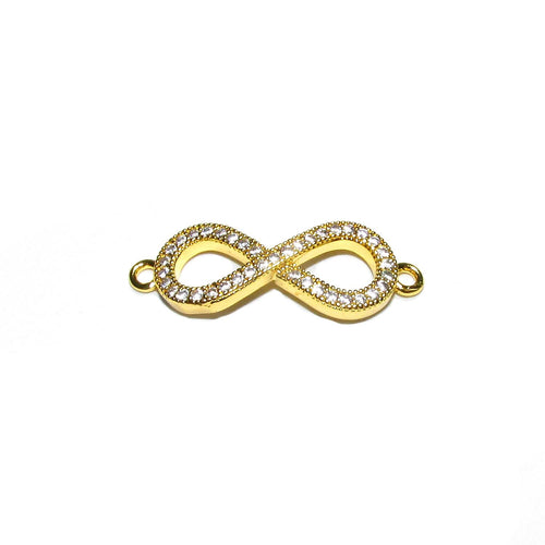 14K Gold filled large connector infinity size 25x9mm, gold filled link component, Jewelry making, Gold filled, Jewelry infinity - 1 piece