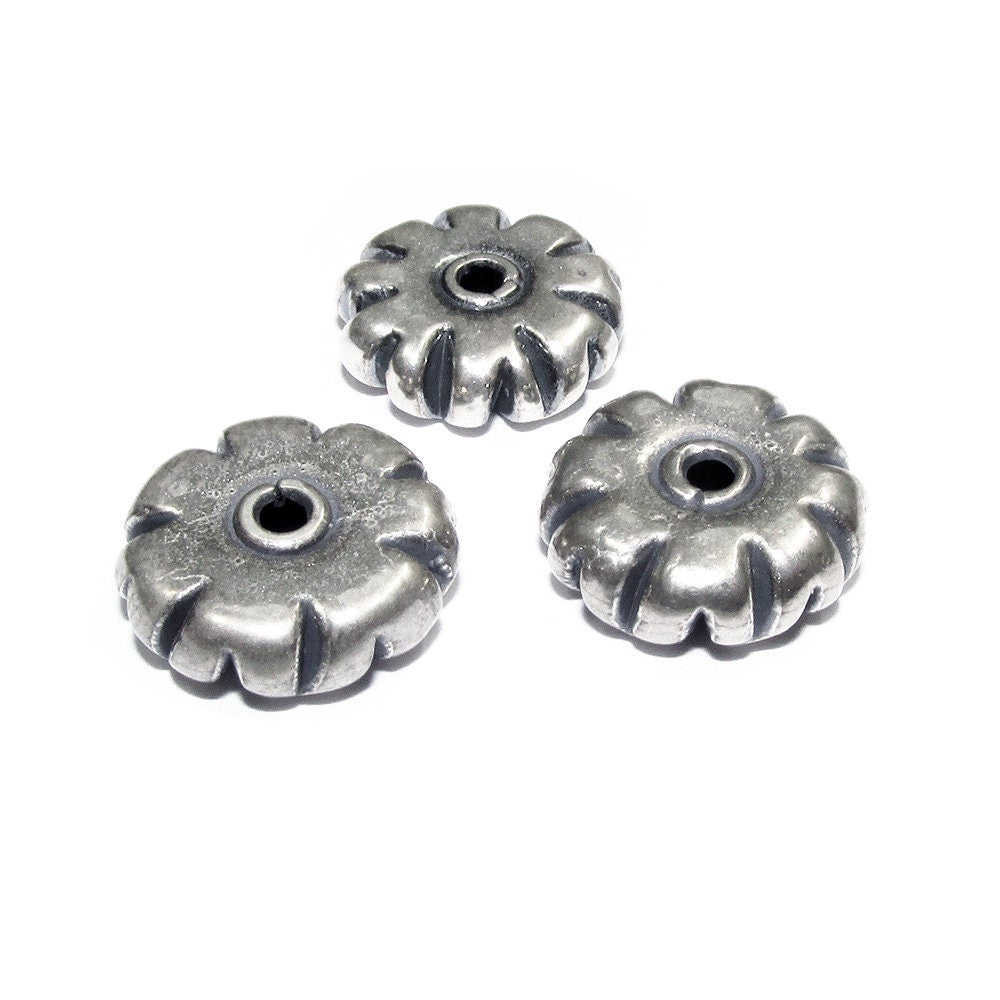 925 sterling silver handmade beads BB80, handmade beads, silver beads, Jewelry making, decorative beads, Original beads - 1 piece
