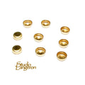 10 pcs size 3.0 mm 14K Yellow gold filled Round Bezel Cup, Bezel cup, Jewelry making, Round bezel cups, 14K Yellow gold filled, Setting