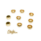 10 pcs size 3.0 mm 14K Yellow gold filled Round Bezel Cup, Bezel cup, Jewelry making, Round bezel cups, 14K Yellow gold filled, Setting