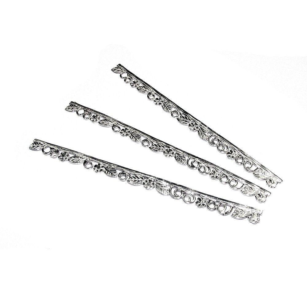 999 Fine silver Casted Bezel wire size 6.5x0.45 cm (2.6 inch), Gallery wire, Setting silver, Gallery pattern, Wire, Jewelry making - 1 piece