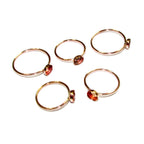 14K Rose gold filled blank ring with bezel cup 5 mm size 4 - 11, Base ring, Rose Gold filled ring, setting, jewelry making - 1 piece