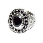 Black onyx man ring 925 sterling silver size 11, single copy, solid silver, natural onyx, man ring, gemstone, Handmade black ring