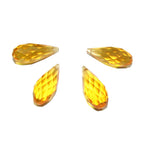 Natural Citrine Teardrop faceted Beads size 20x8 mm, Citrine Gemstone, Jewelry making, Natural Gemstone Teardrop beads - 1 piece